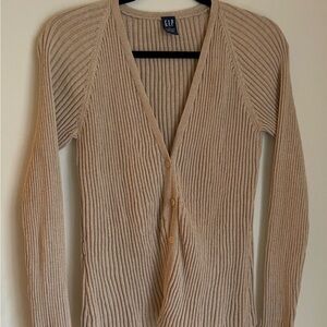 GAP Women's Tan Ribbed Sweater